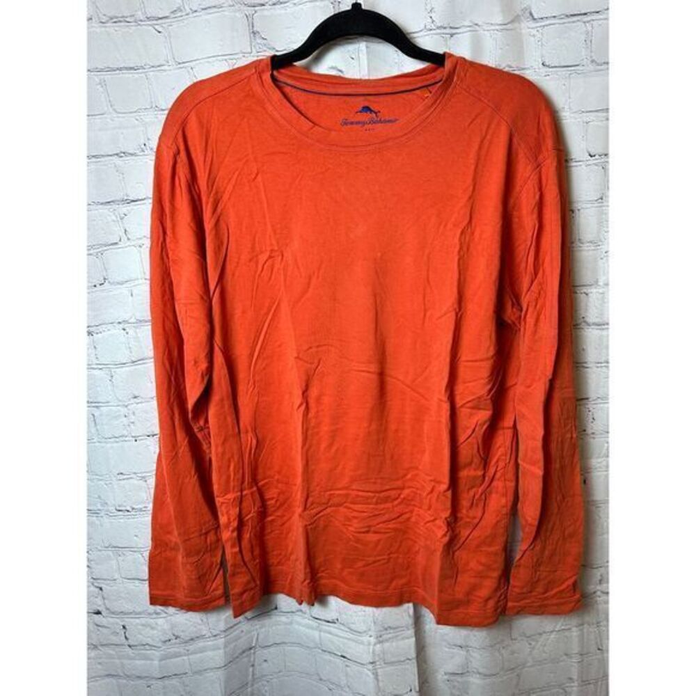 Tommy Bahama Orange‎ Long Sleeve Cotton Casual T-Shirt M/M